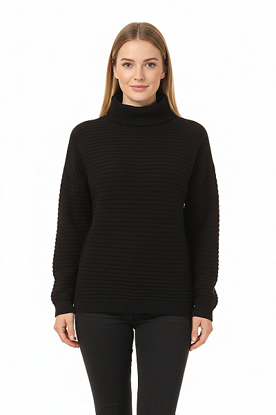 Dámský Rolák Vlněný Černý Vel. S