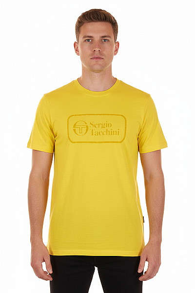 Pánské Tričko S Potiskem Žluté Vel. L