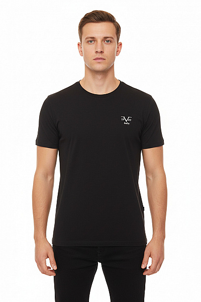 Jednoduché Pánské Tričko Černé VERSACE Second Hand Vel. L