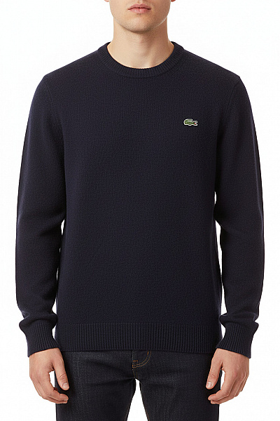 LACOSTE Pánský Pulovr Kašmírový Modrý Vel. M