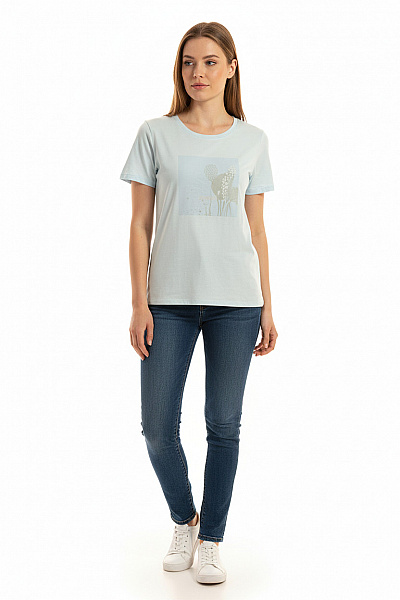 BRAX Dámské Tričko S Potiskem Modré Vel. 40