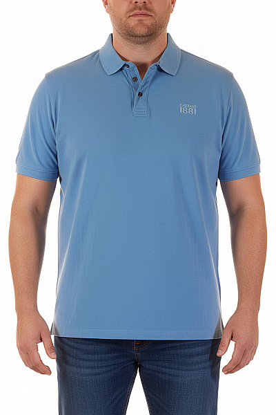 Pánské Tričko S Límečkem Modré CERRUTI Vel. XXL