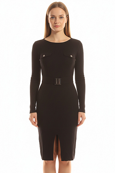 Rinascimento  Šaty Pletené Černé Vel. M/L