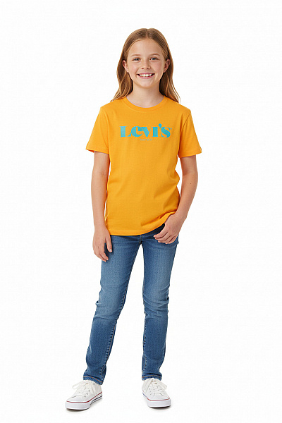 Dívčí Tričko Žlutá LEVIS