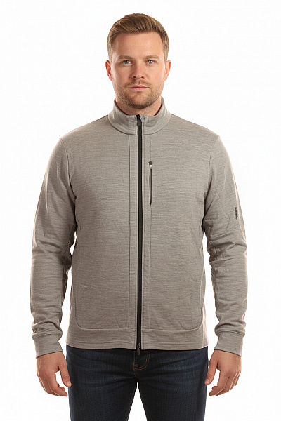 Icebreaker Pánská Mikina Na Zip Vlněná Šedá Vel. XXL