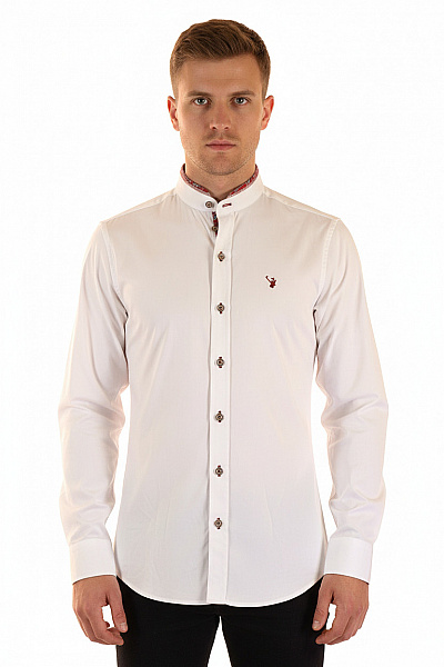 Spieth&Wensky Pánská Košile Jednobarevná Bílá Vel. 37/38