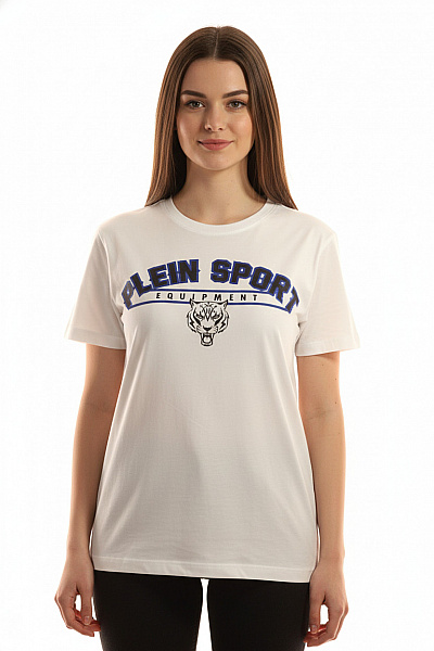 Dámské Tričko Bílé PLEIN SPORT Vel. M