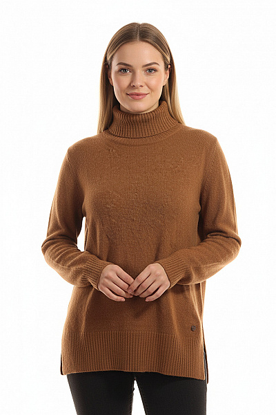 Dámský Svetr Vlněný Hnědý LIEBESKIND Vel. 42