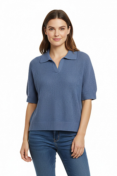 Dámský Svetr Modrý Vel. 36