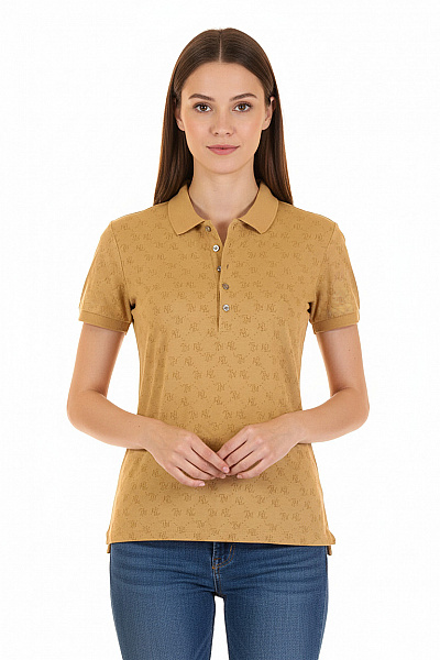 Dámské Polo Tričko Hnědé Ralph Lauren Second Hand Vel. S