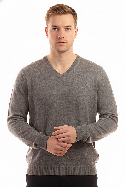 Hugo Boss Pánský Svetr Vlněný Šedý Vel. XL