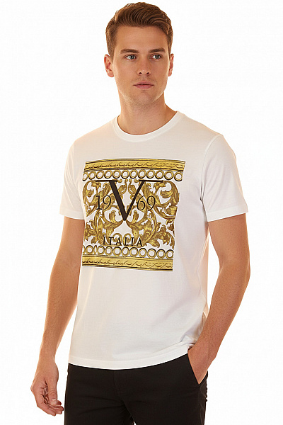 Pánské Tričko Bílé VERSACE