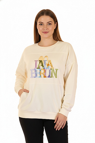Lala Berlin Dámská Mikina Béžová Vel. XS/S