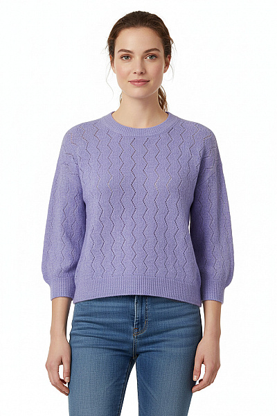 VERO MODA Dámský Svetr Fialový