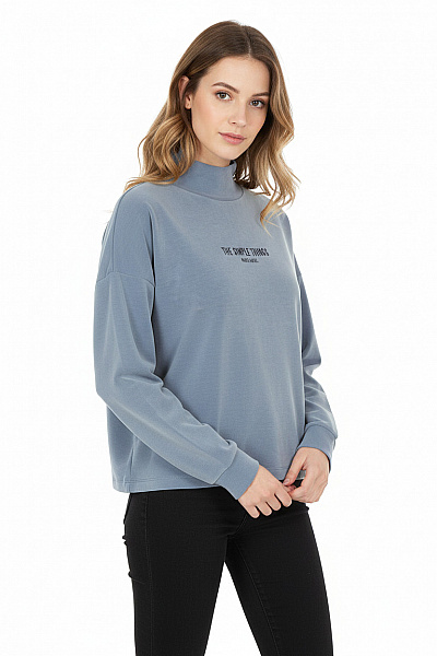 Dámská Mikina Modrá MARC AUREL Second Hand Vel. 34