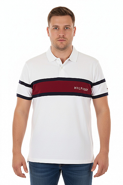 Pánské Tričko Bílé TOMMY HILFIGER