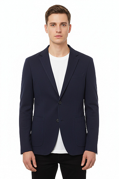 LANVIN PARIS Pánské Sako Modré Vel. 48