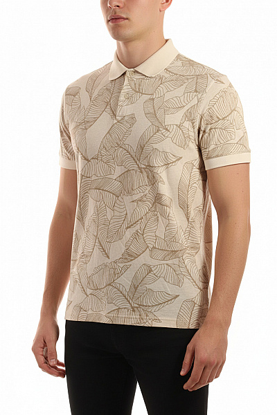 Pánské Tričko Béžové Guess Vel. M