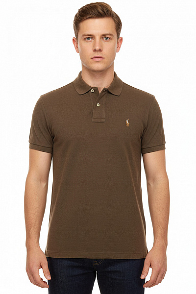 Ralph Lauren Pánské Tričko S Límečkem Zelené Vel. M