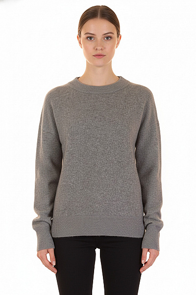 Dámský Pulovr Kašmírový Šedý Vel. S