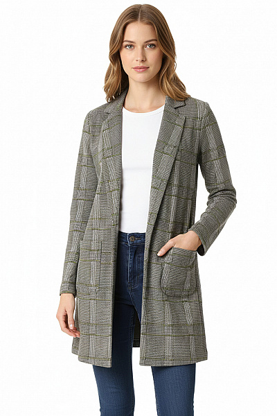 PIECES Dámské Blejzr Šedý Second Hand Vel. S