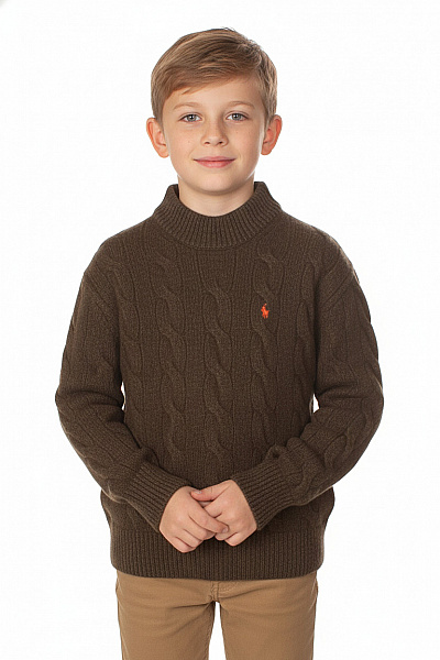 Chlapecký Svetr Kašmírové Zelené Ralph Lauren Vel. M