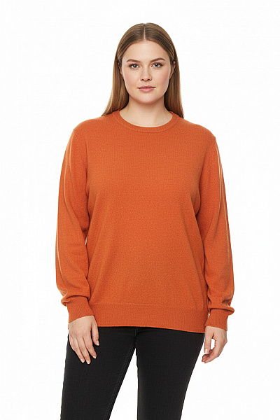 Dámský Svetr Vlněný Oranžový Second Hand