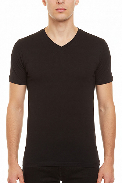 Jednoduché Pánské Tričko Černé Vel. S