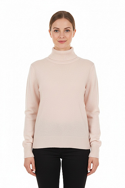 Dámský Svetr Kašmírový Béžový Cashmere Vel. S