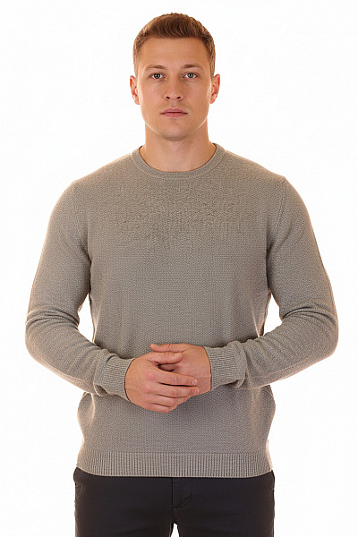 Pánský Svetr Vlněný Šedý