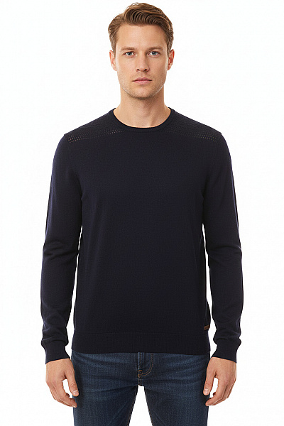 Carrera Pánský Pulovr Meriný Modrý Vel. L