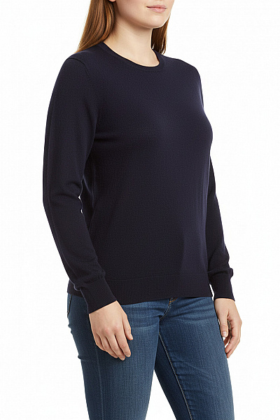 Dámský Pulovr Meriný Modrý Vel. XL