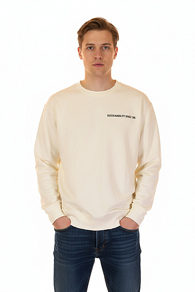 Pánská Mikina Bez Zapínání Bílá Marc O´Polo Vel. XL