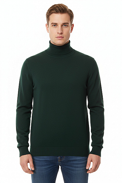 Pánský Svetr Kašmírový Zelený