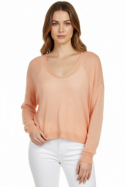 Dámský Svetr Růžový COTTON CANDY Vel. M