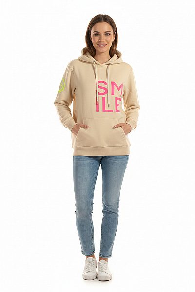 Zwillingsherz Dámská Mikina Béžová Vel. M