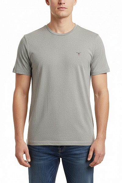 GANT Jednoduché Pánské Tričko Šedé Second Hand Vel. L