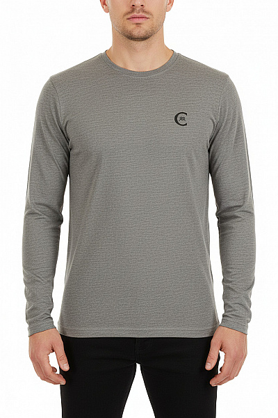 CERRUTI Jednoduché Pánské Tričko Šedé Second Hand Vel. M