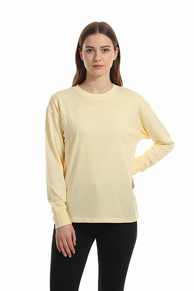 Jednoduché Dámské Tričko Žluté Second Hand Vel. 38