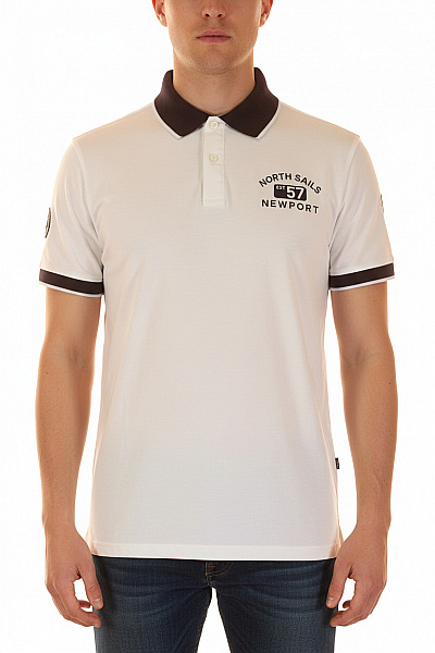 Pánské Tričko Bílé NORTH SAILS Second Hand Vel. L