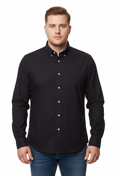 Pánská Košile Jednobarevná Modrá HACKETT Vel. XXL