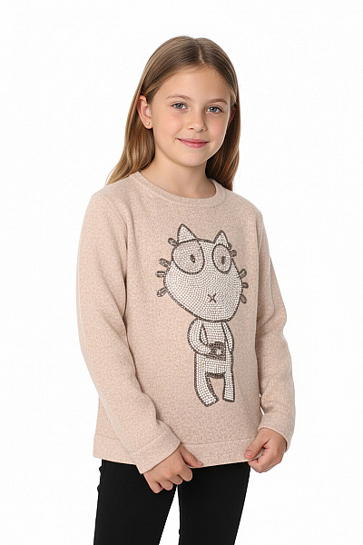 Dívčí Svetr Vlněný Béžový LIEBLINGSSTÜCK Vel. 42