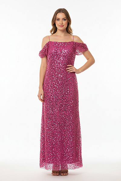  Šaty s Ozdobami Fialové Coast