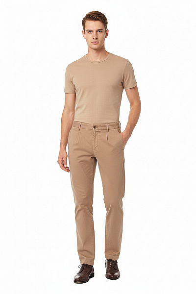 Pánské Chino Kalhoty Béžové ROY ROBSON Vel. 46