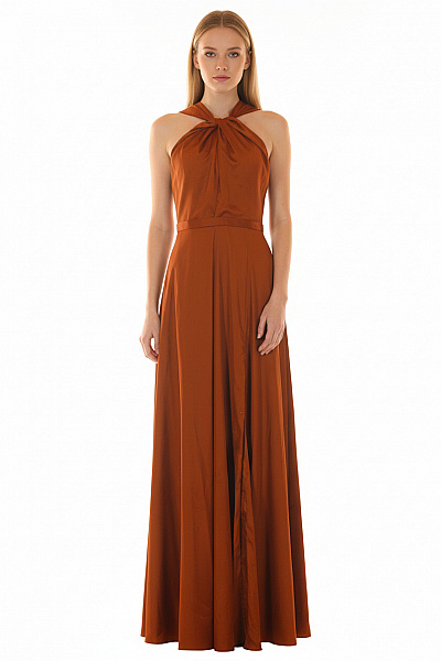 Společenské  Šaty Hnědé Unique Just Be You Vel. 38