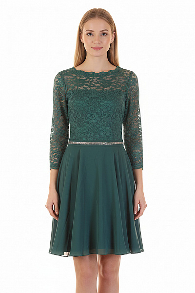 Šaty Zelené Swing Vel. 36