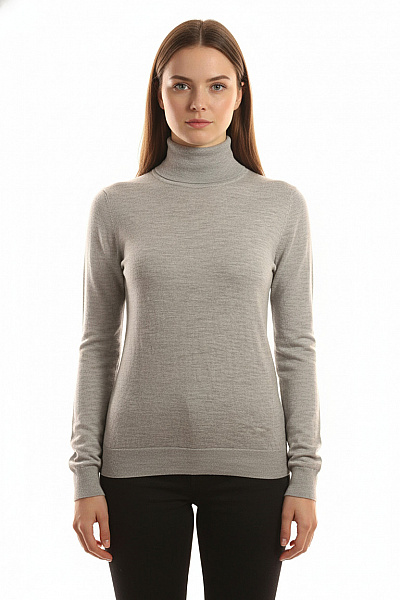 Dámský Rolák Vlněný Šedý Vel. 38