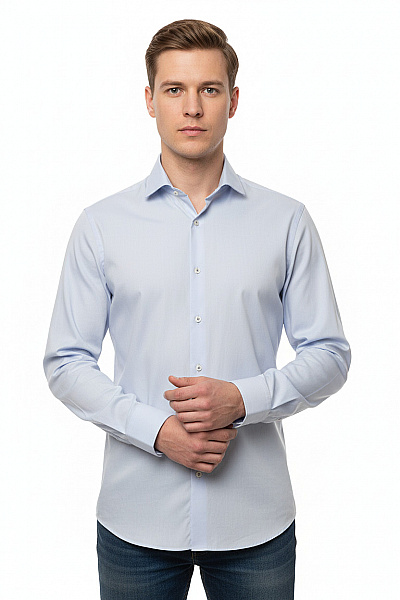 ETERNA Pánská Košile Modrá Second Hand Vel. 42