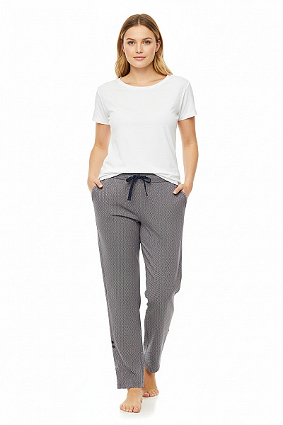 Dámské Kalhoty Modré CARL ROSS Vel. L