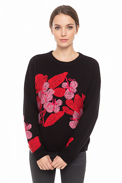 Dámský Pulovr Černý DESIGUAL Vel. XS